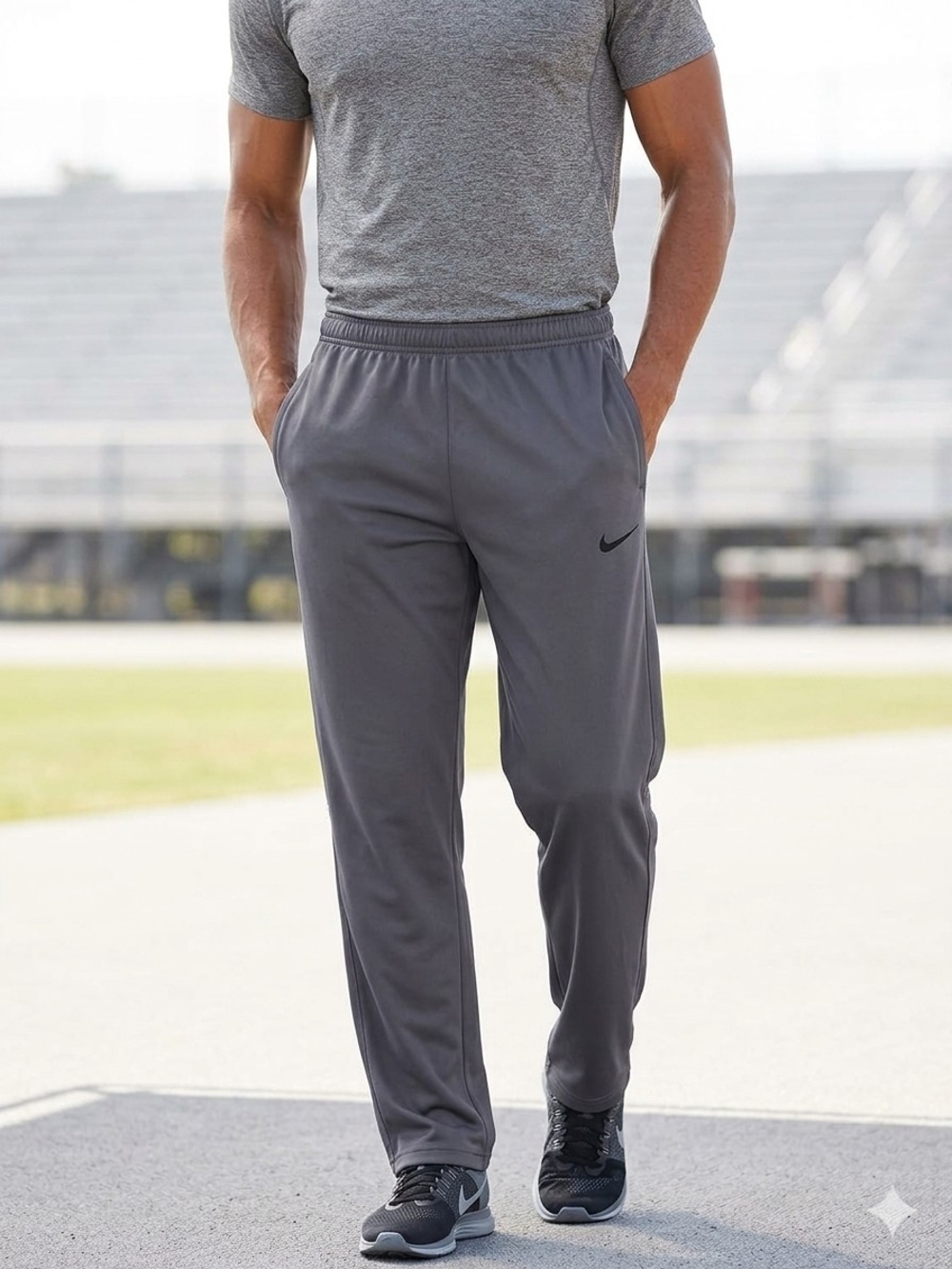 Nike Men’s Charcoal Gray Athletic Jogger Pants